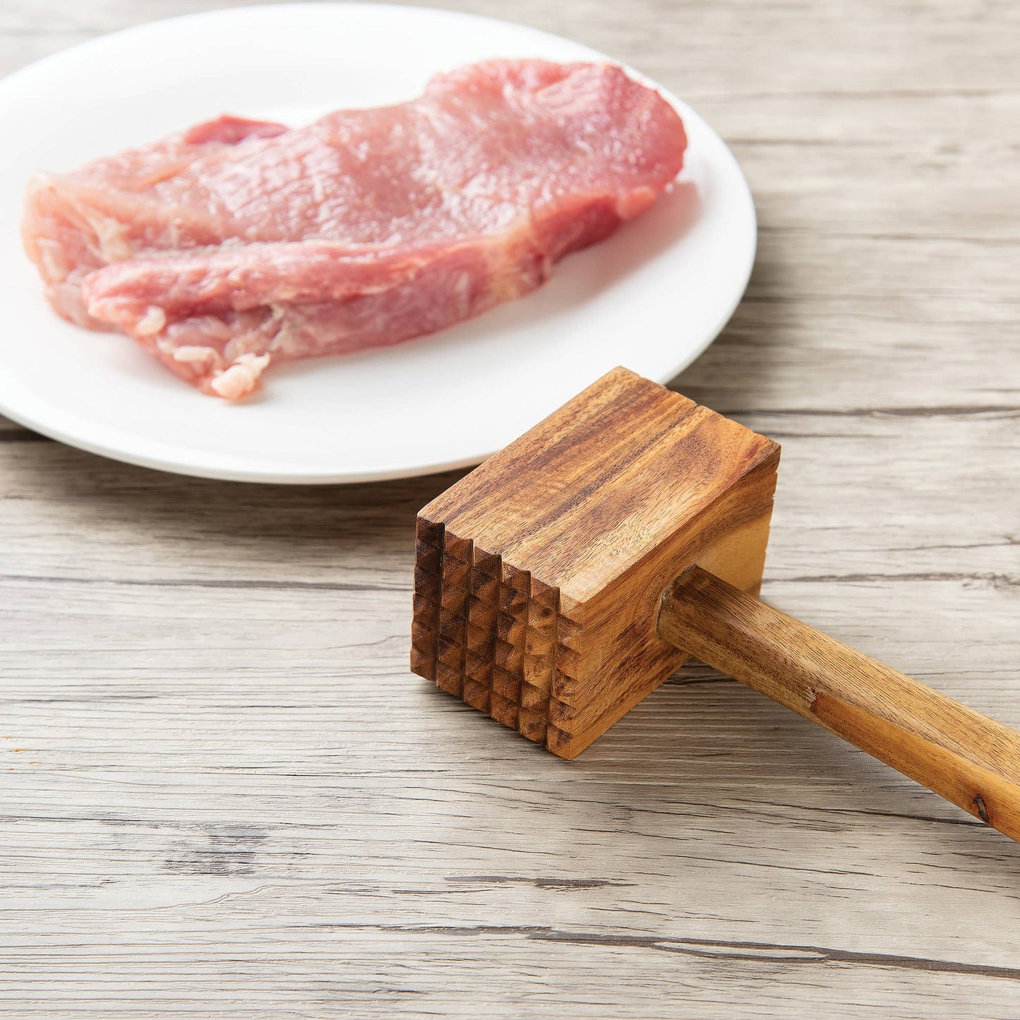 Acacia Wood Meat Tenderizer