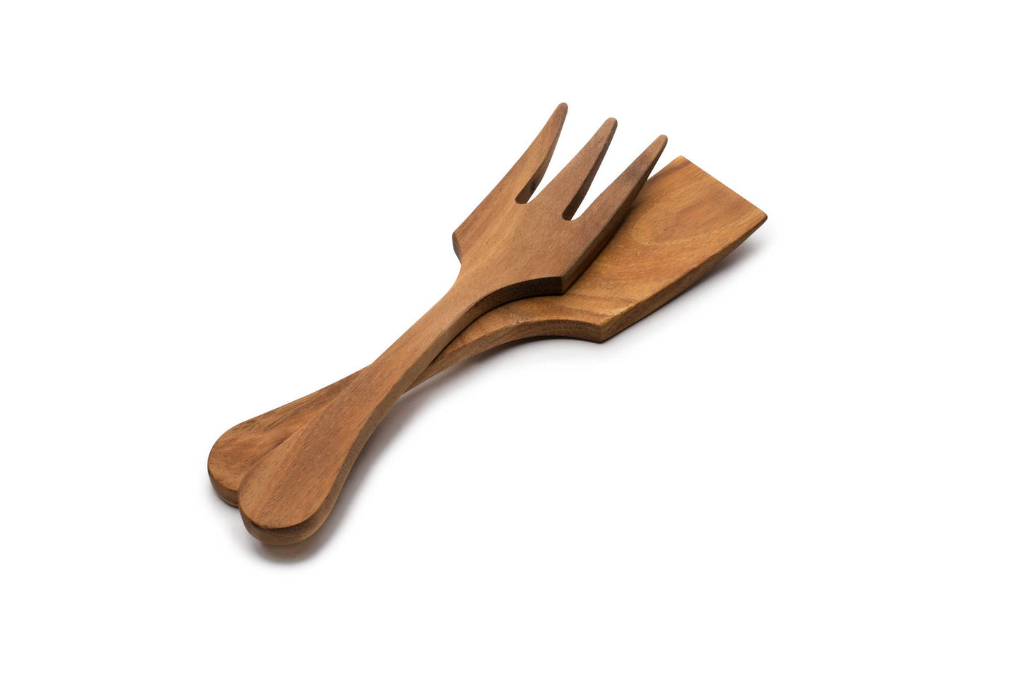 Couverts à salade extra larges en bois de fer, Acacia, 33 cm