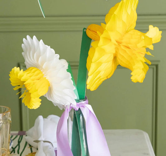 Hester & Cook Honeycomb Paper Daffodils