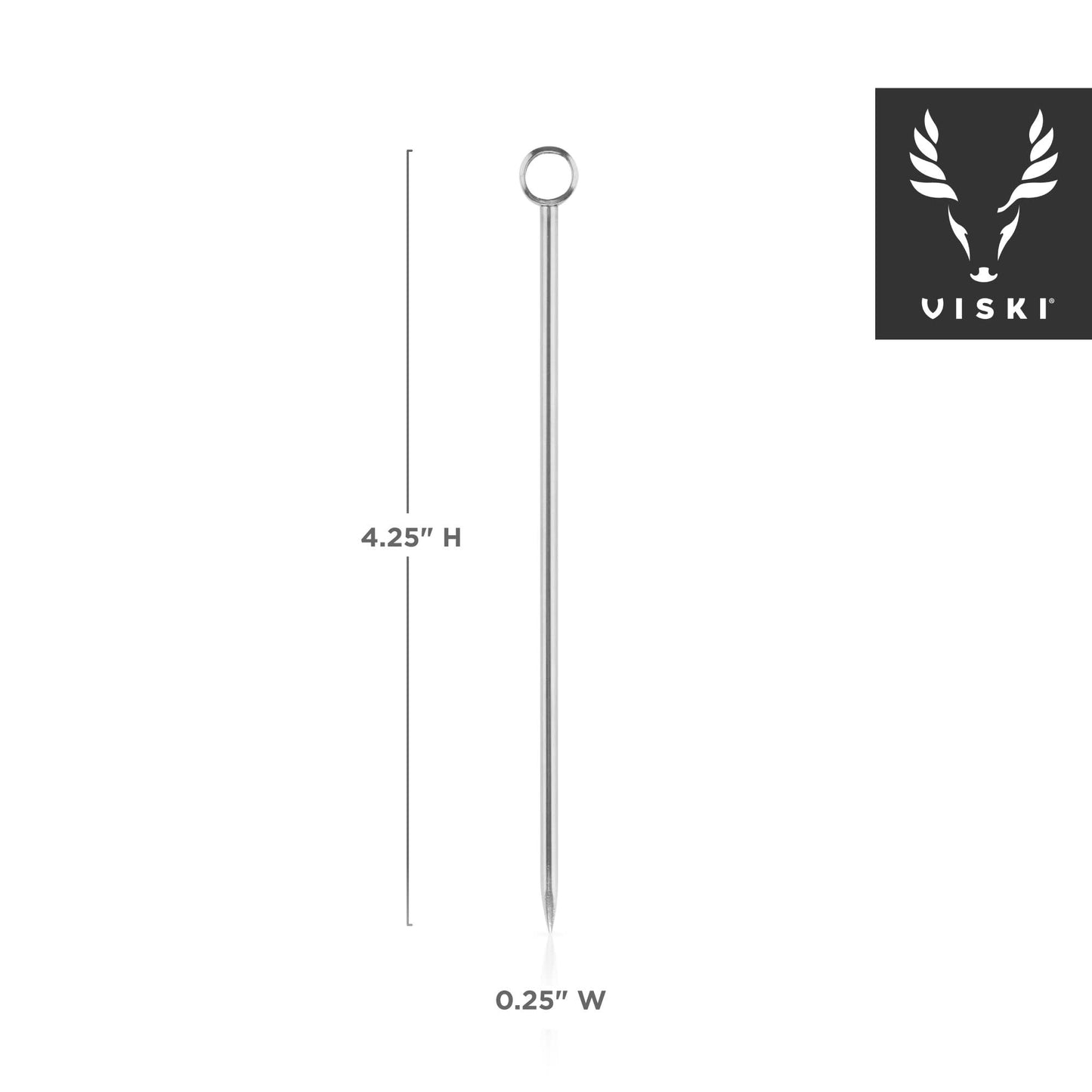 Harrison Reusable Stainless Steel Cocktail Picks Set of 6