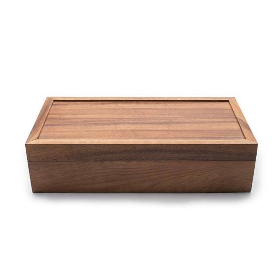 Rectangular Tea Box, Acacia Wood