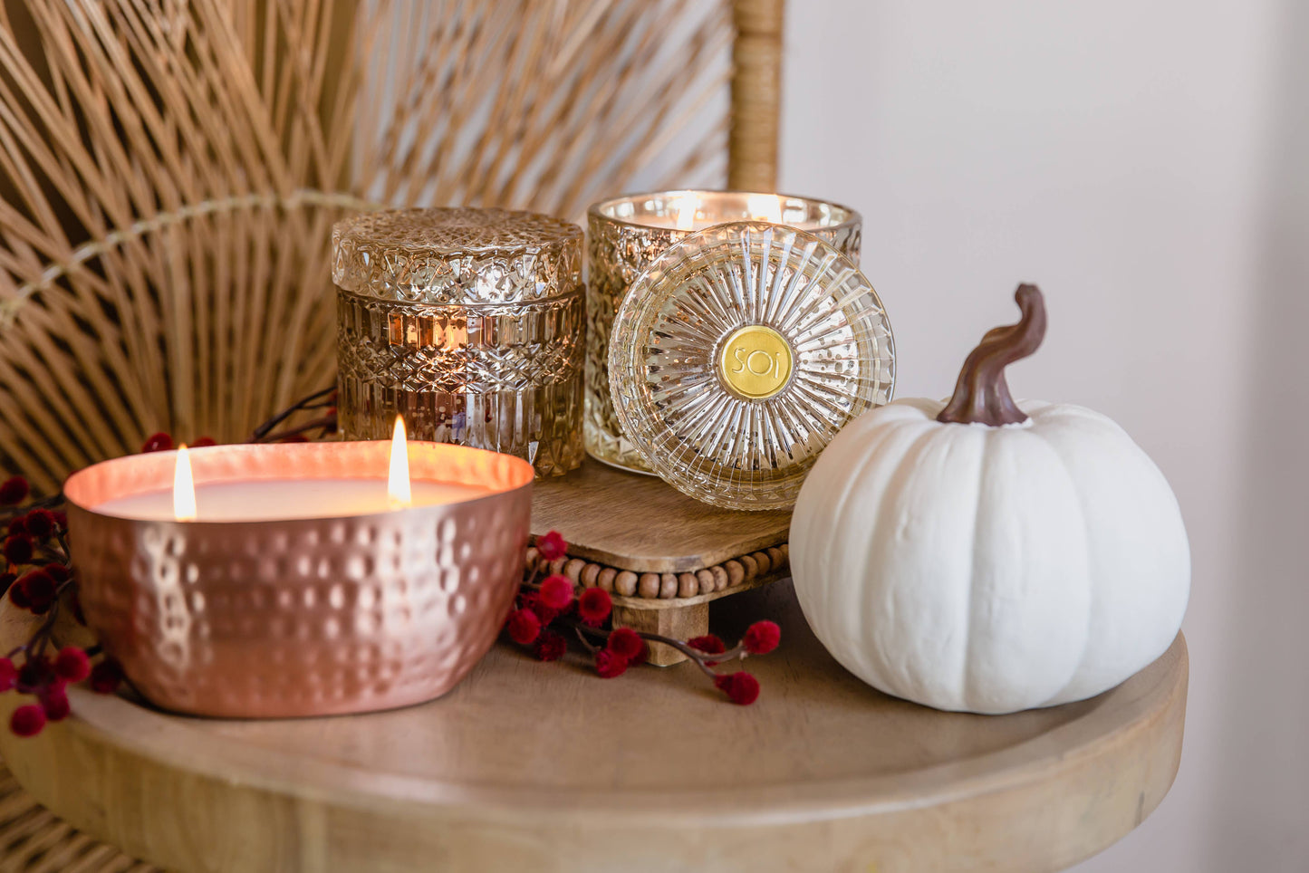 Pumpkin Chai 15oz Shimmer Candle 2 wick