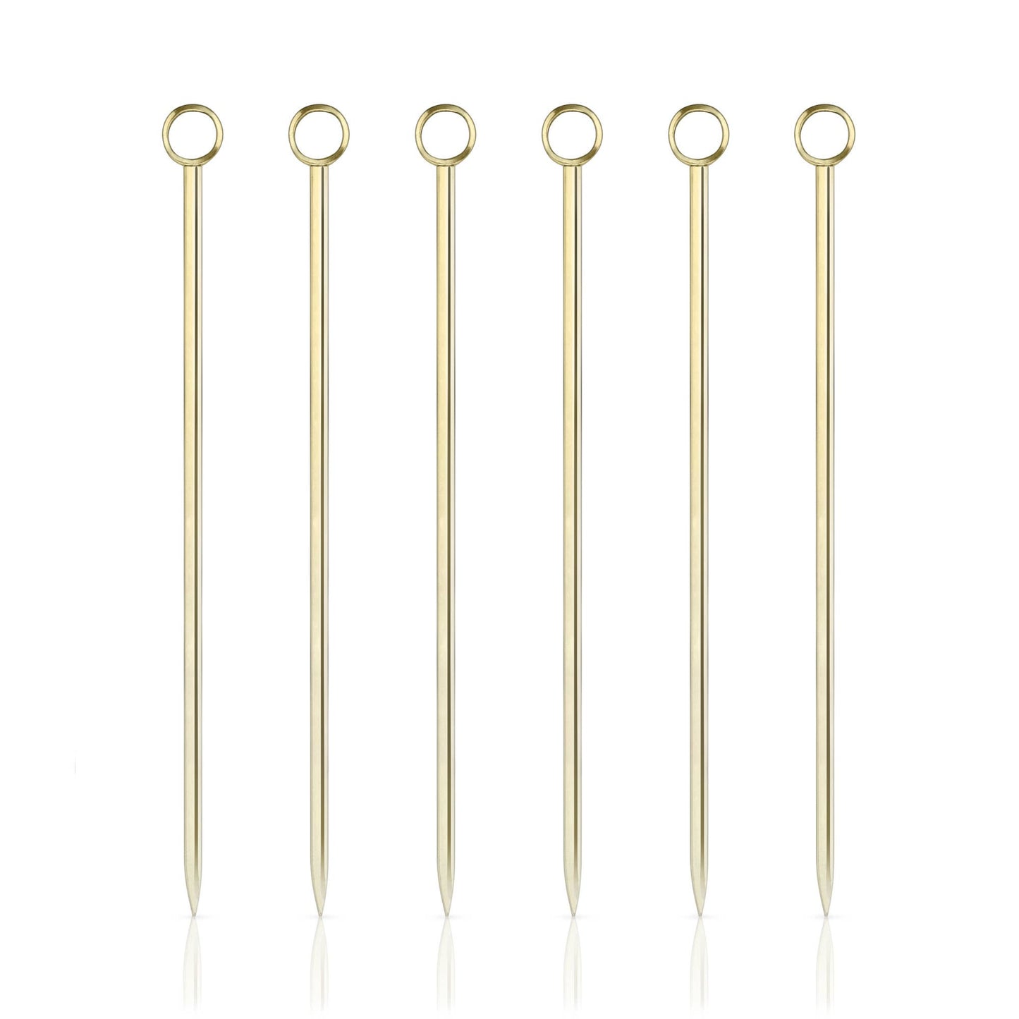 Belmont™ Reusable Gold Plated Cocktail Picks Set of 6