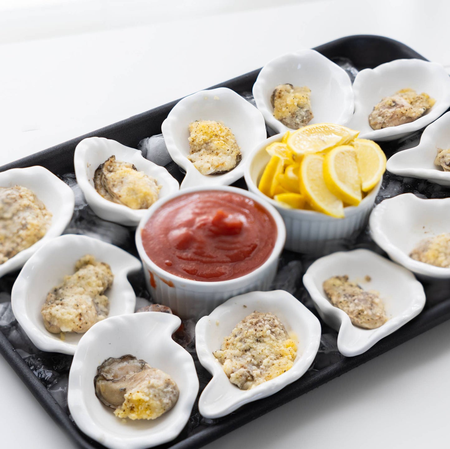 Ceramic Oyster Shells for Grilling, Set of 12