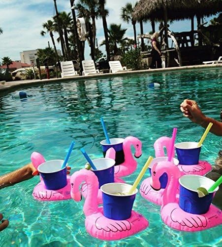 Porte-boisson gonflable Flamant rose
