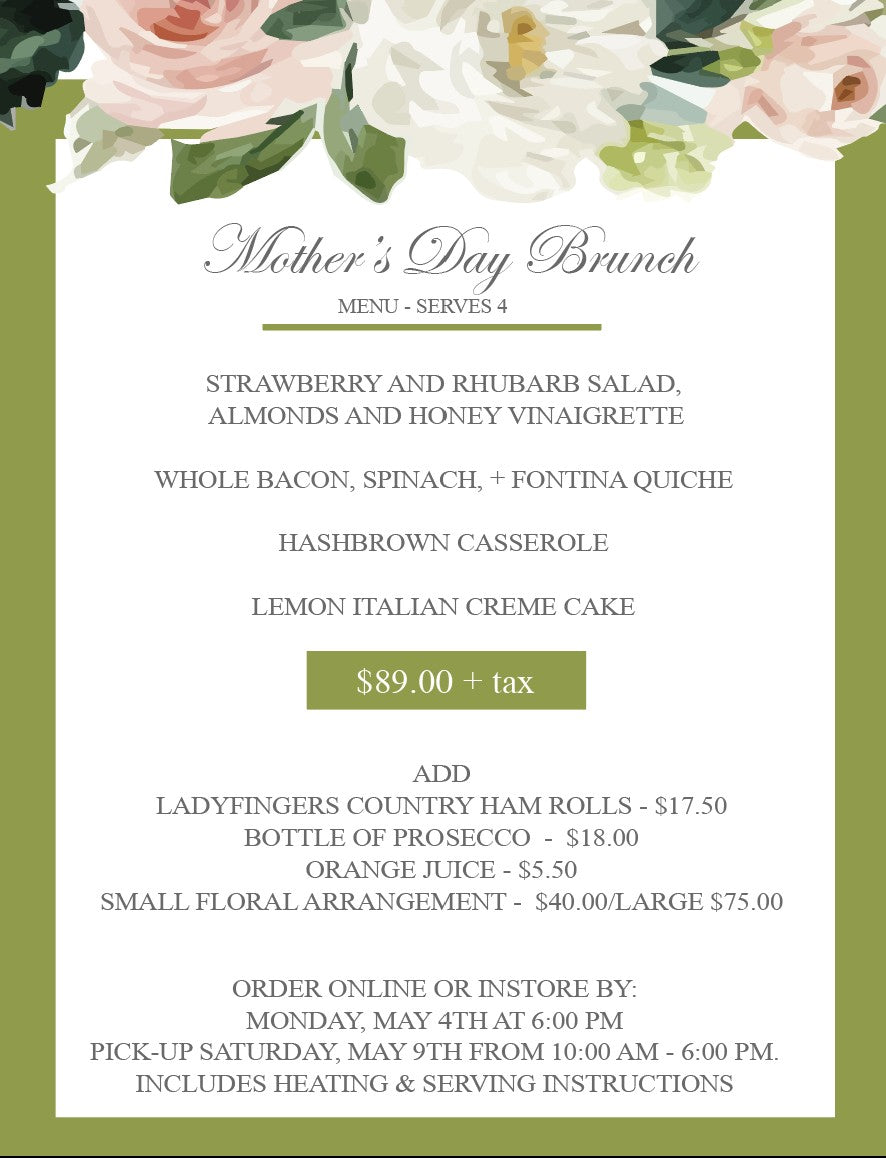 Mother's Day Brunch to Go