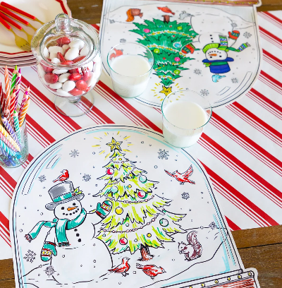 Set de table à colorier Maison en pain d'épices Hester & Cook