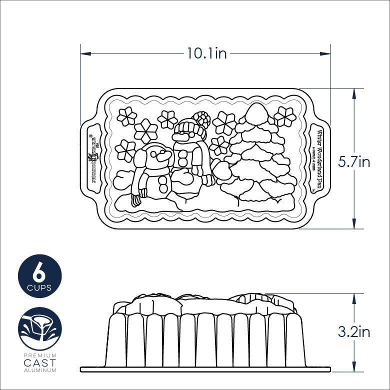 Nordic Ware Winter Wonderland Loaf Pan
