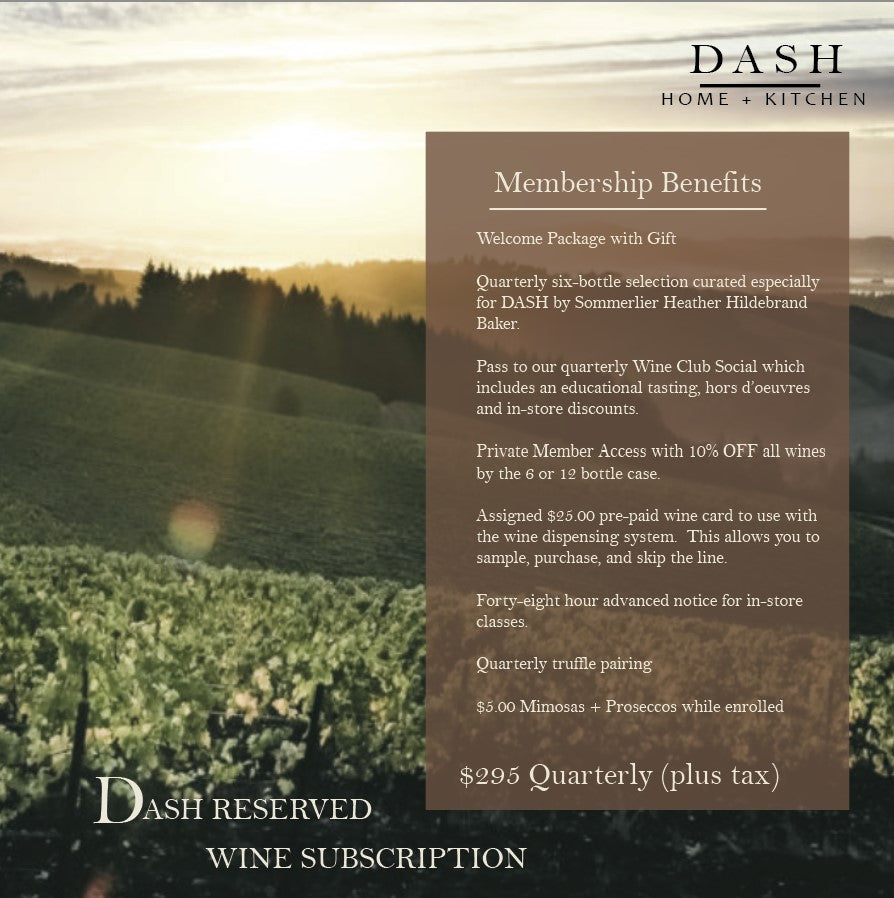 DASH Reserved Wine Subscription