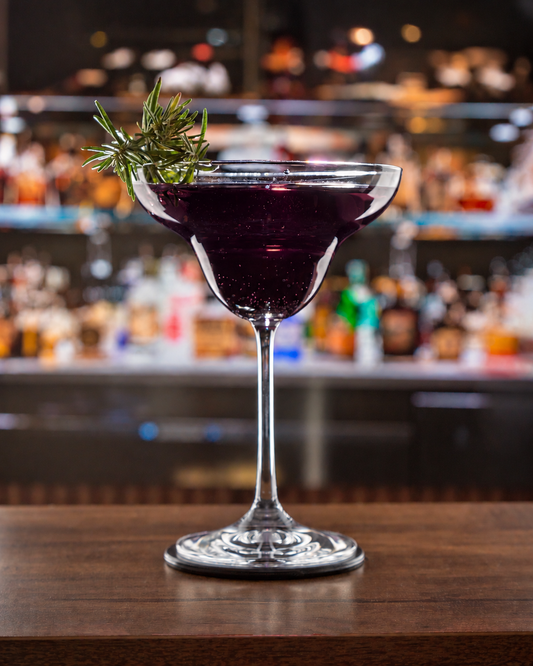 black martini, blackberry, pomegranate, yes cocktails