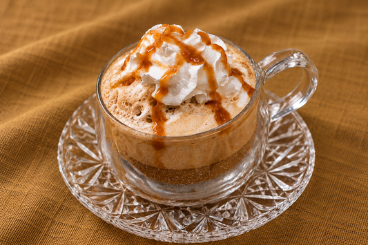 brown butter cookie coffee, bourbon, caramel syrup