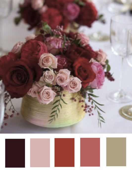 Color Inspiration:  Valentine's Day Wedding