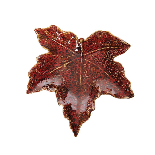 Fall/Harvest Red Maple Leaf Decorative Plate
