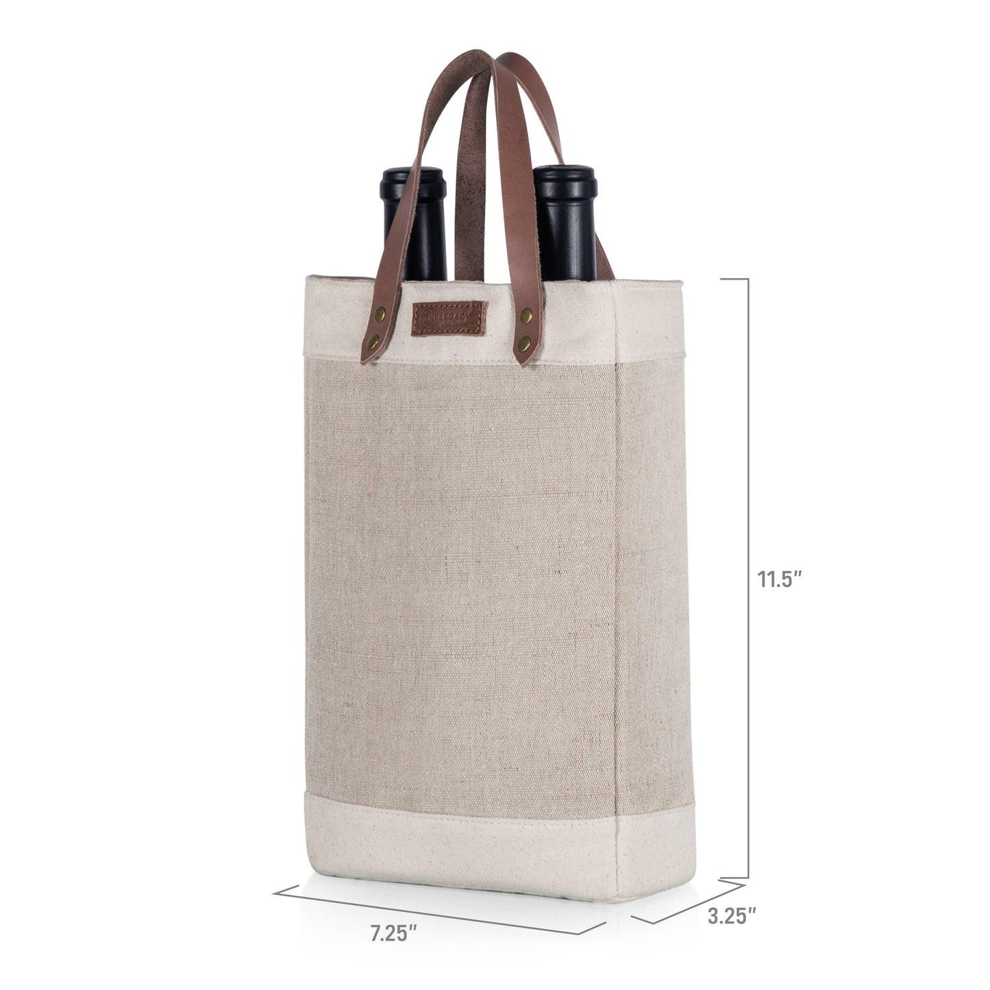 Pinot - Jute 2 Bottle Insulated Wine Bag