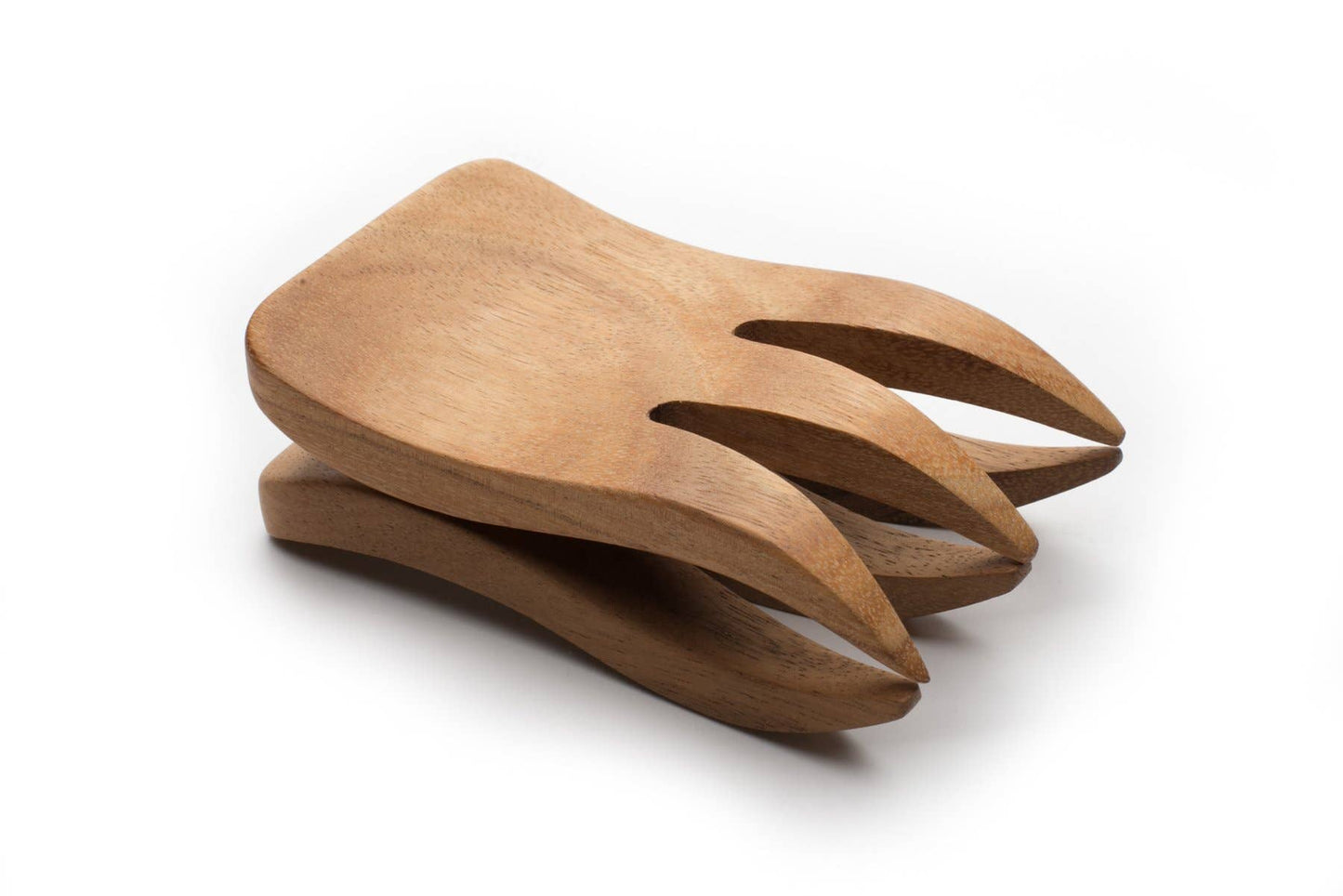Ironwood Bear Claw Salad Servers,Acacia, Set 2,1.5"x3.75"x6"