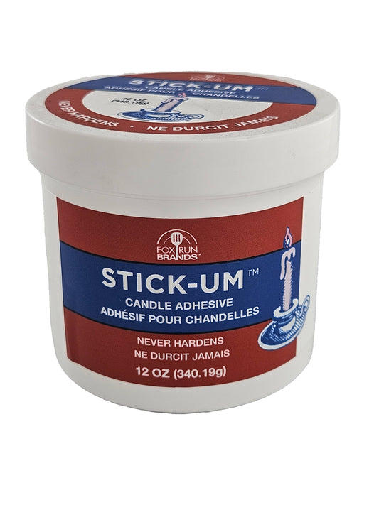 Fox Run Stick-Um Candle Adhesive, 12 Ounce Jar