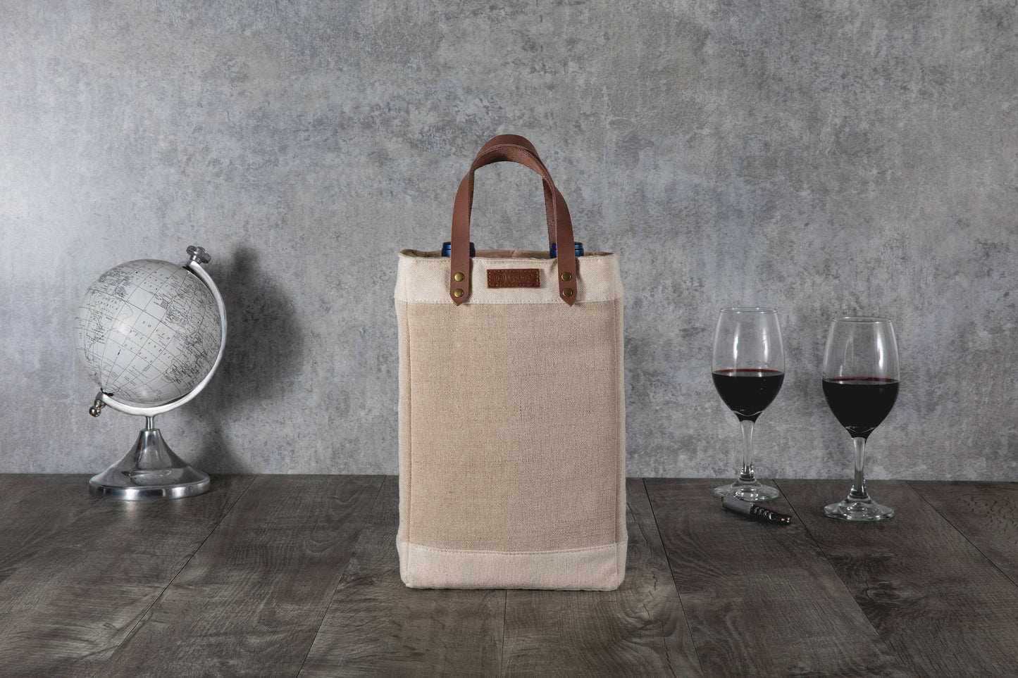 Pinot - Jute 2 Bottle Insulated Wine Bag