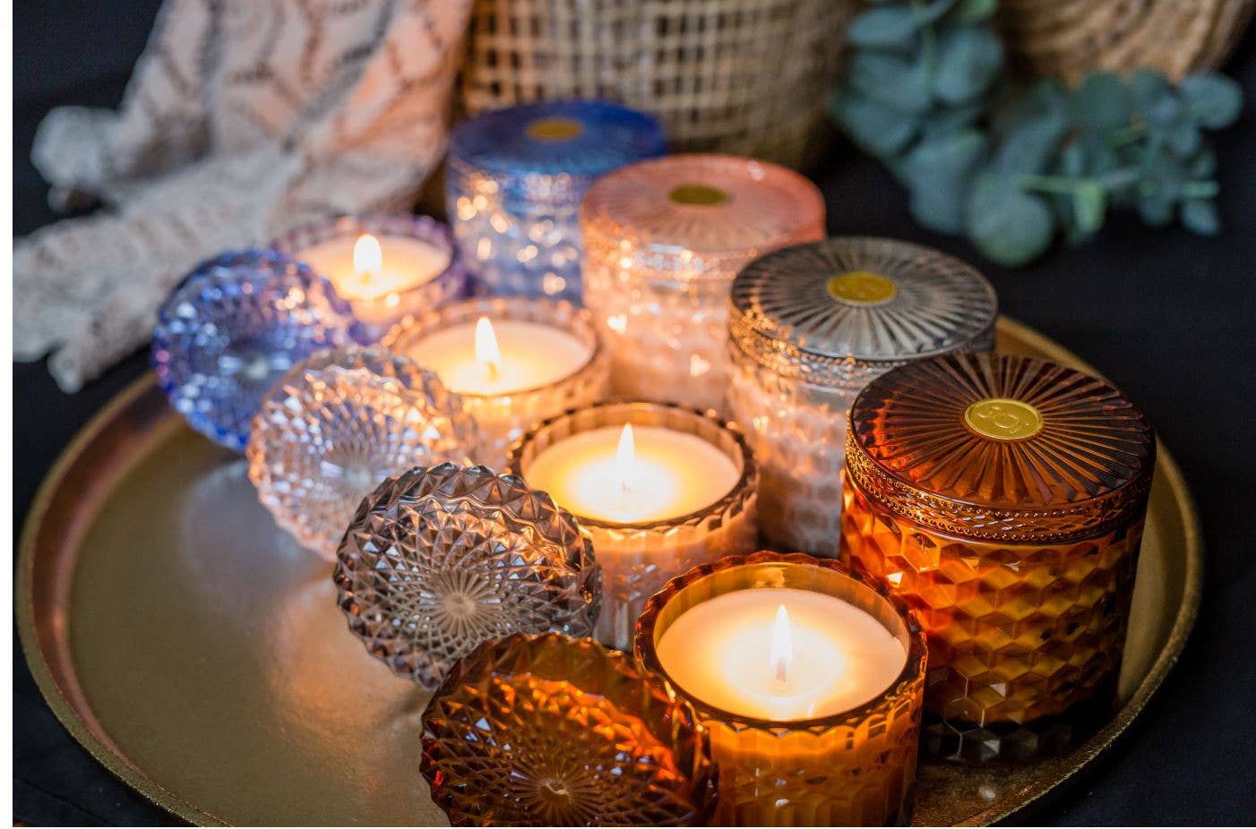 Rose Vanille 8oz Shimmer Candle