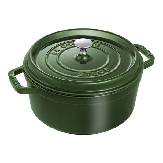 STAUB 5.5 qt, Round, Cocotte, Basil