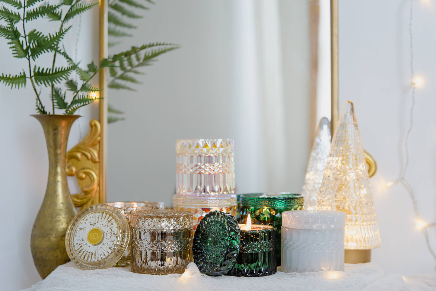 Mistletoe & Holly Petite Shimmer Candle