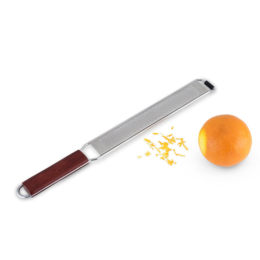 Viski Professional Citrus Grater w/ Acacia Wood Handle
