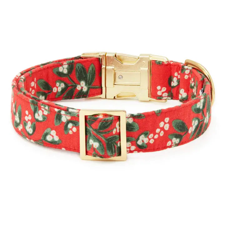Foggy Dog Mistletoe Dog Collar