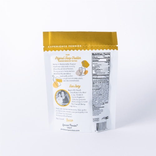 Piedmont Pennies - Gluten Free Original Sharp Cheddar Biscuit Bites