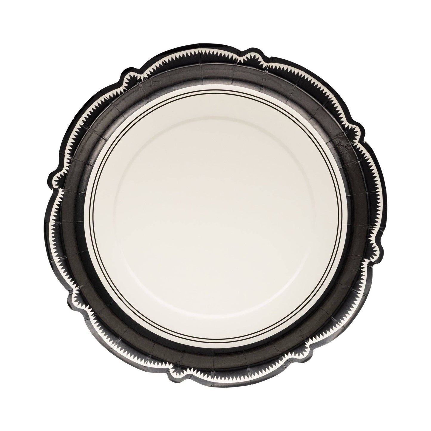 Black Bracket Paper Plate