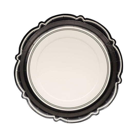 Black Bracket Paper Plate