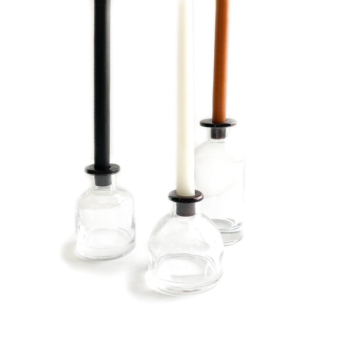 Skinny Tapered Candles - Shell White