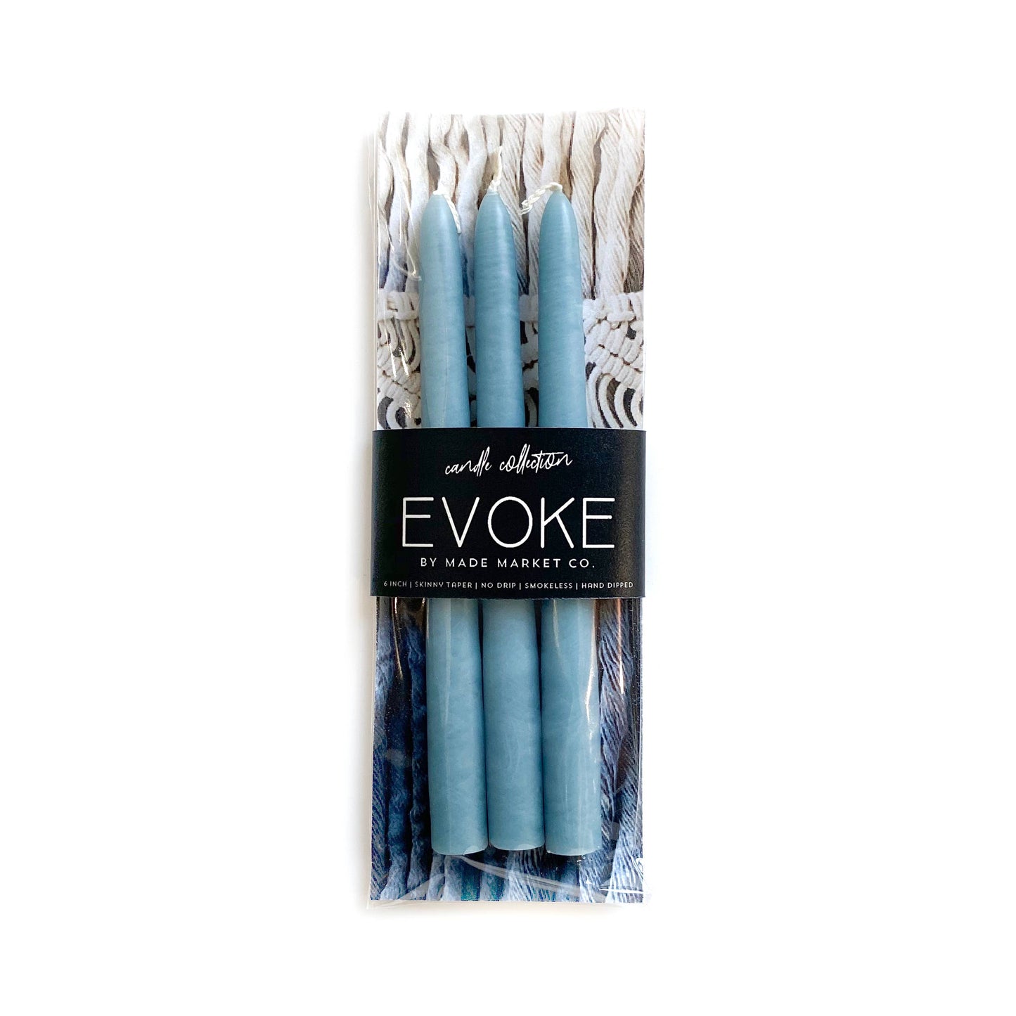 Skinny Tapered Candles - Kansas Sky