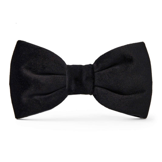 Foggy Dog Black Velvet Dog Bow Tie