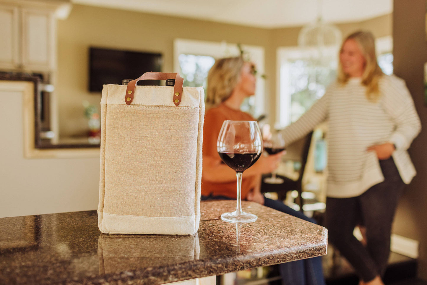 Pinot - Jute 2 Bottle Insulated Wine Bag