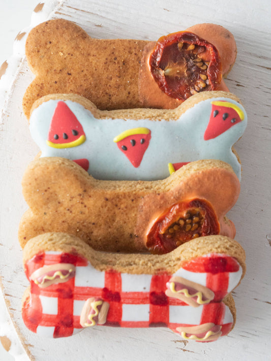 Bark-B-Q Bone Box for Dogs - Summer Dog Treats