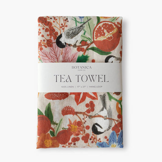 LINEN TEA TOWEL - Fall - Botanica Paper Co.