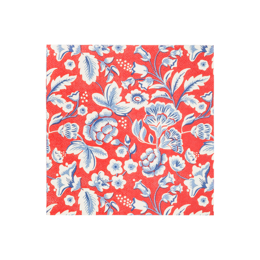 Hamptons Floral Paper Cocktail Napkin