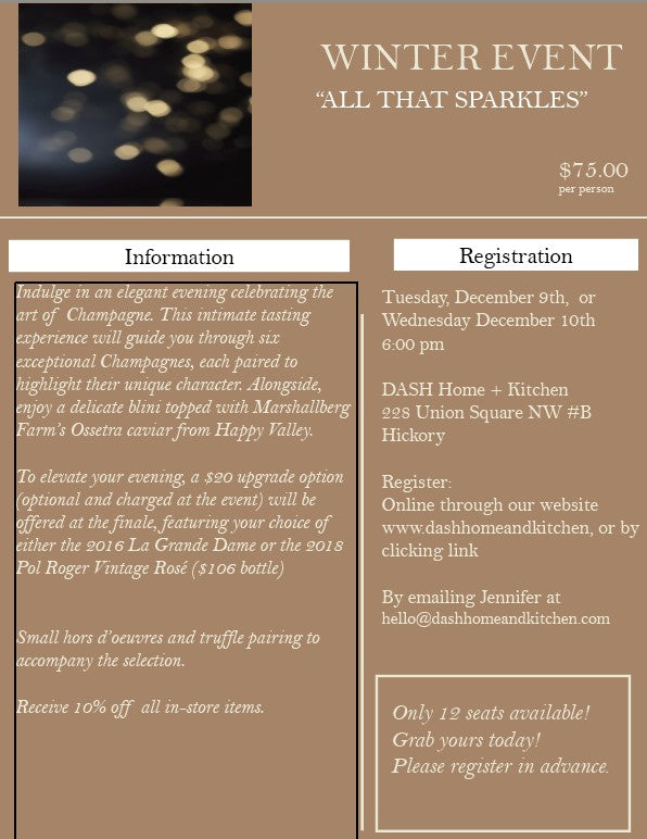 All That Sparkles Champagne and Caviar Tasting