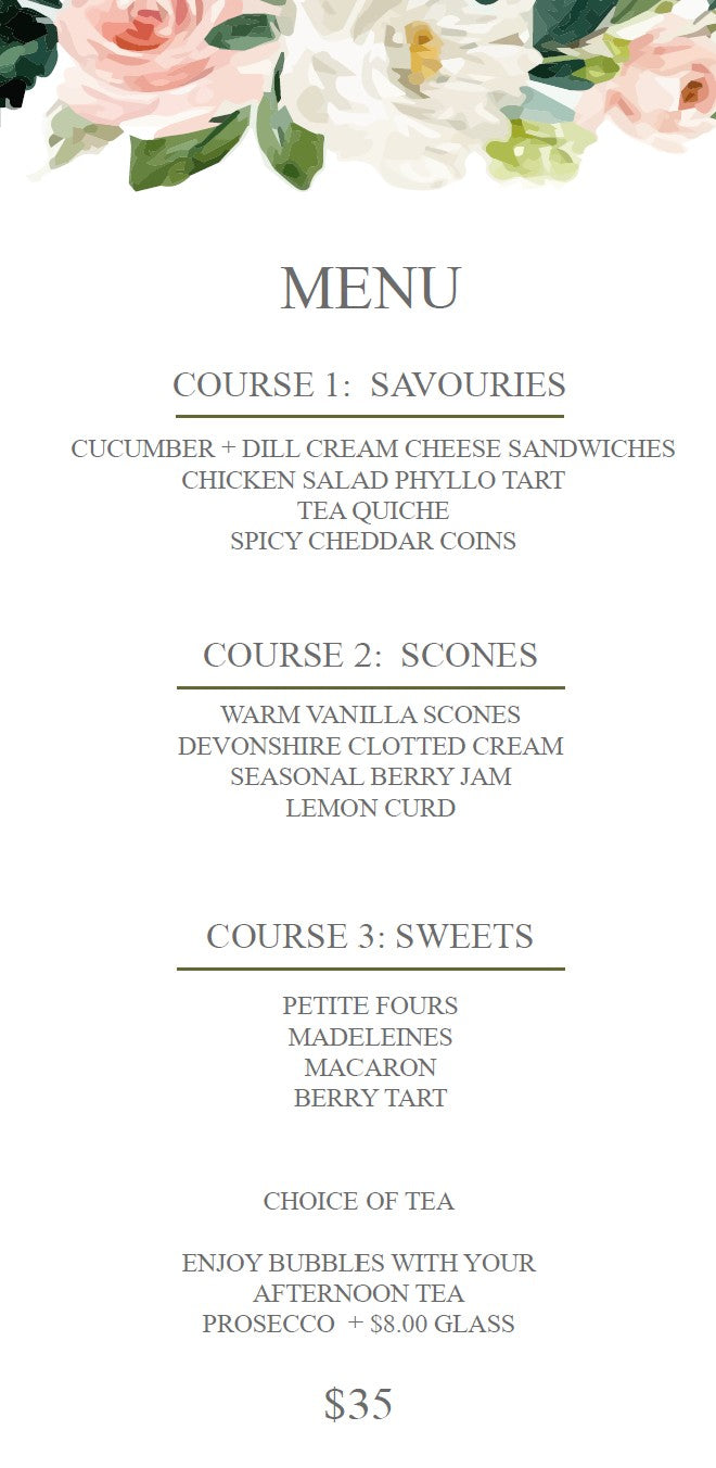 Rock Barn Garden Club Exclusive - Afternoon Tea Monday, May 5, 2025 - 12:00 noon