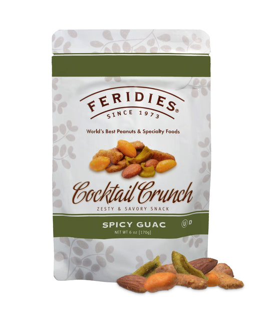 6oz Stand up Pouch Cocktail Crunch Spicy Guac Snack Mix