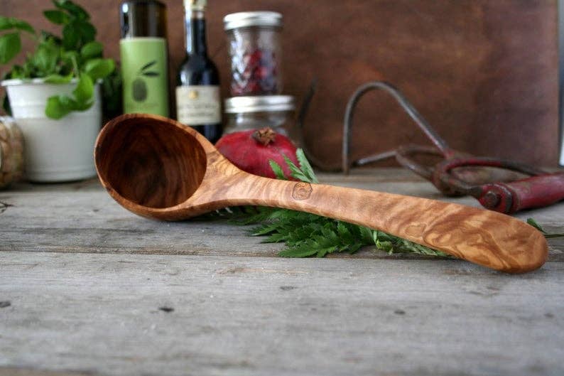 Wooden ladle