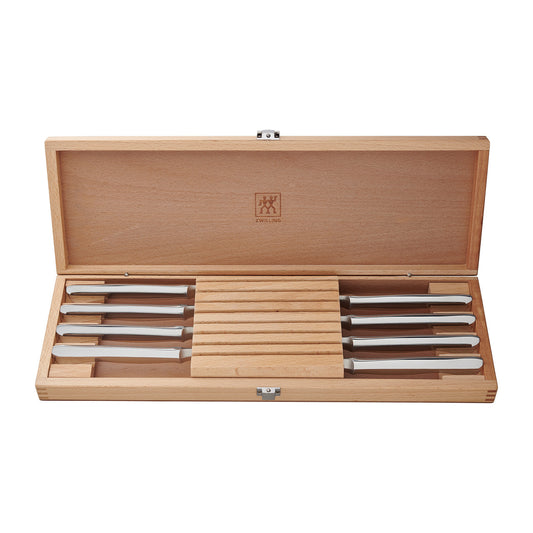ZWILLING 8-pc Stainless Steel Steak Knife Set w/Presentation Case