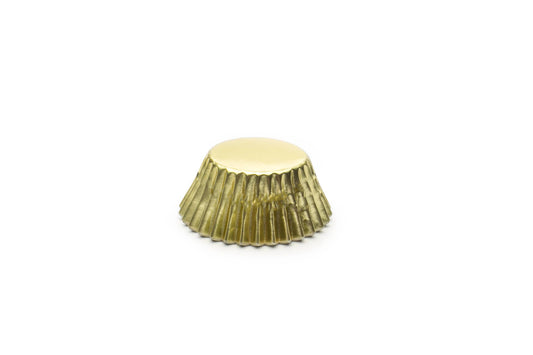 Fox Run Mini Gold Foil Cupcake Liners, Set of 48, 1.75"
