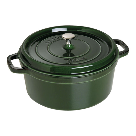 STAUB 7 qt, Round, Cocotte, Basil
