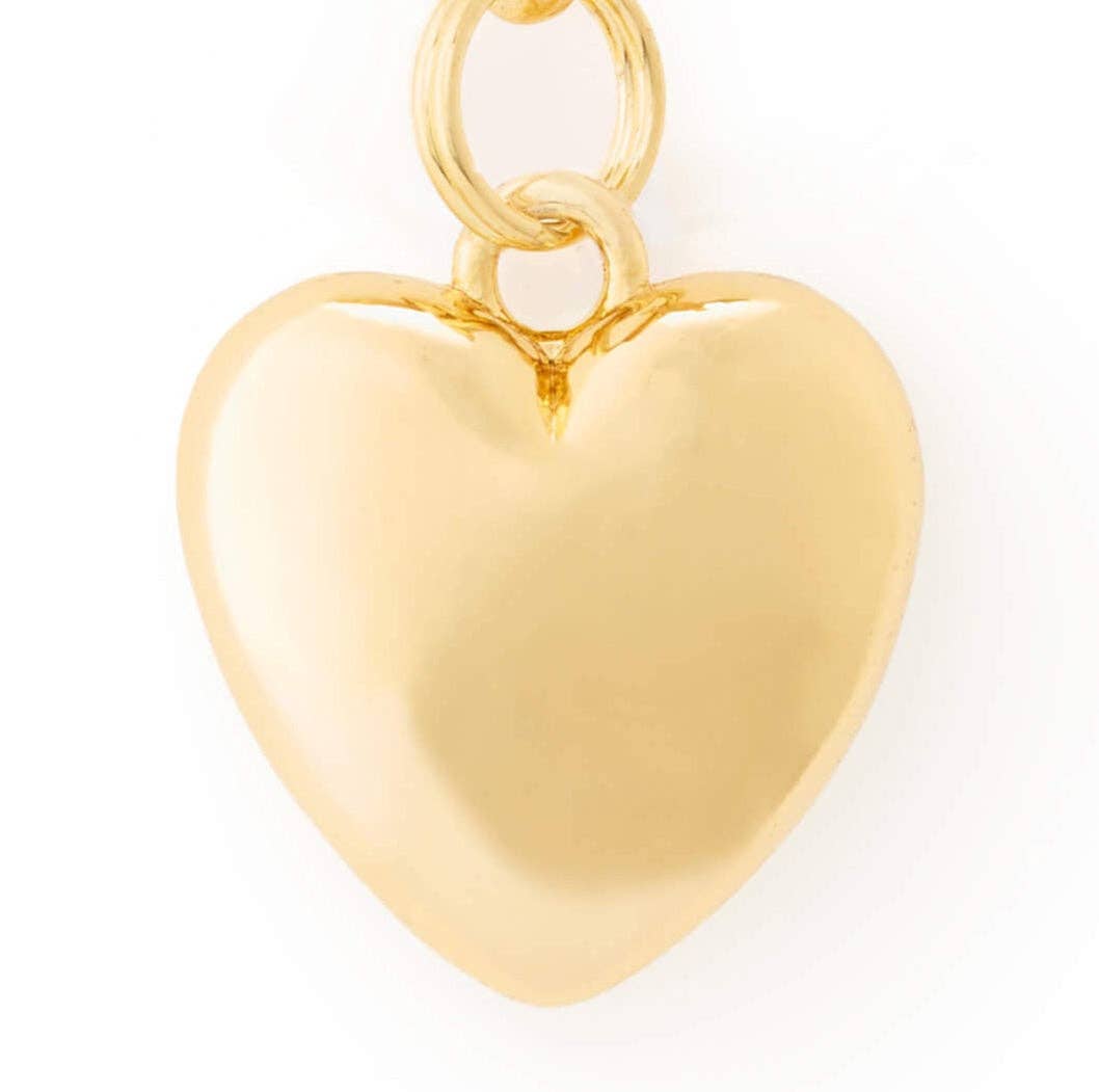 Heart of Gold Collar Charm
