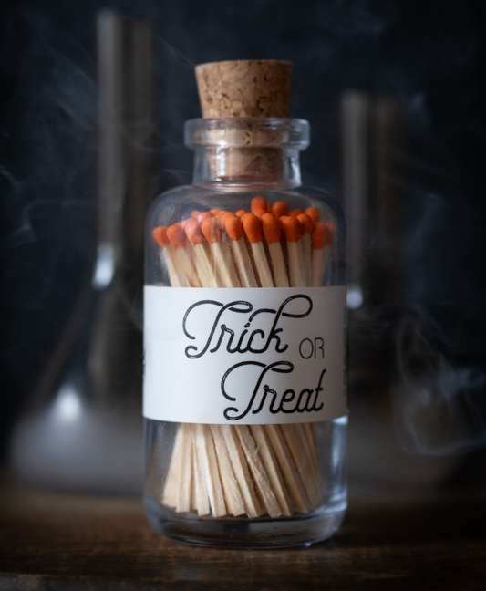 Apothecary Vintage Halloween Trick or Treat Matches