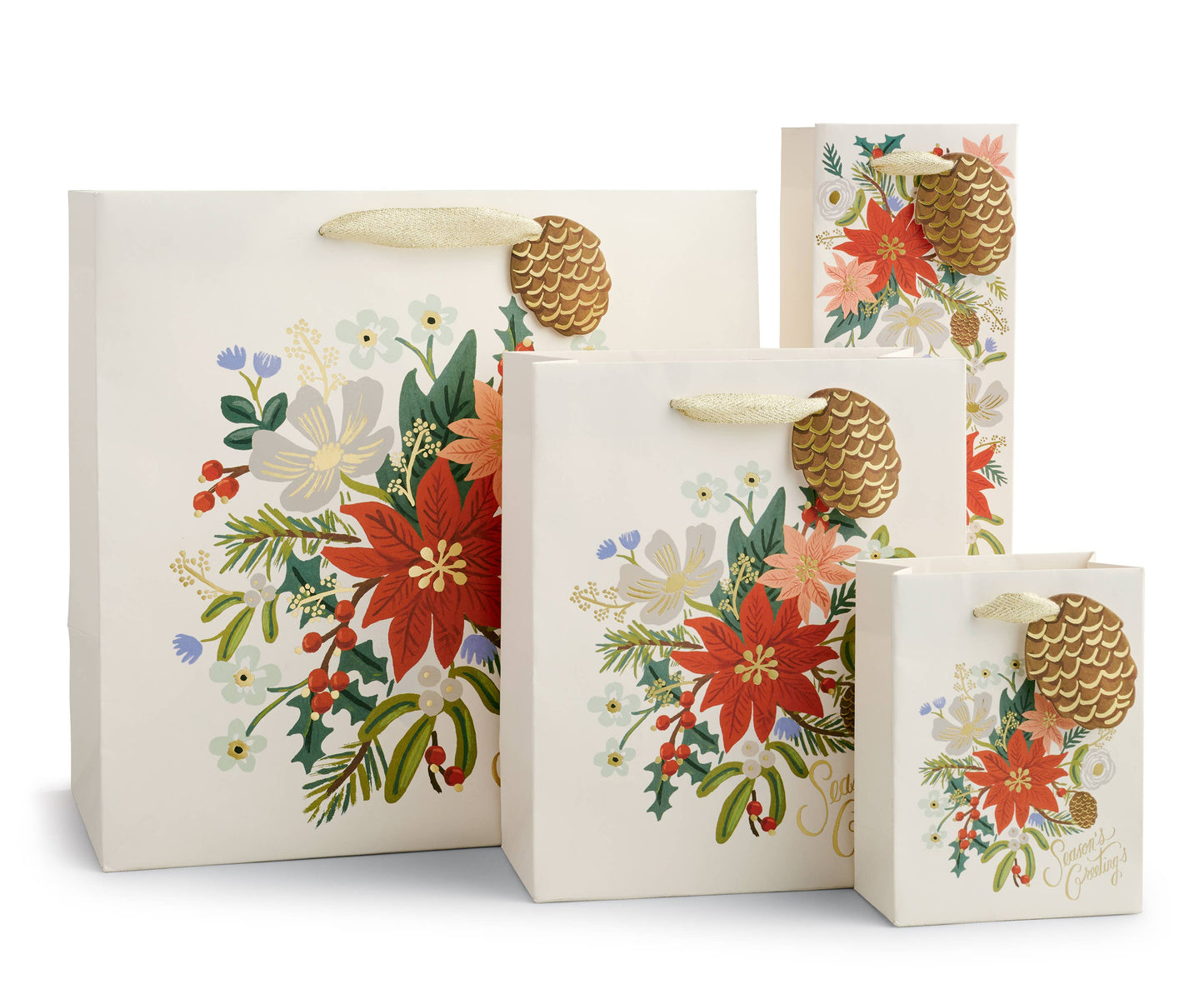 Rifle Paper Holiday Bouquet Gift Bag