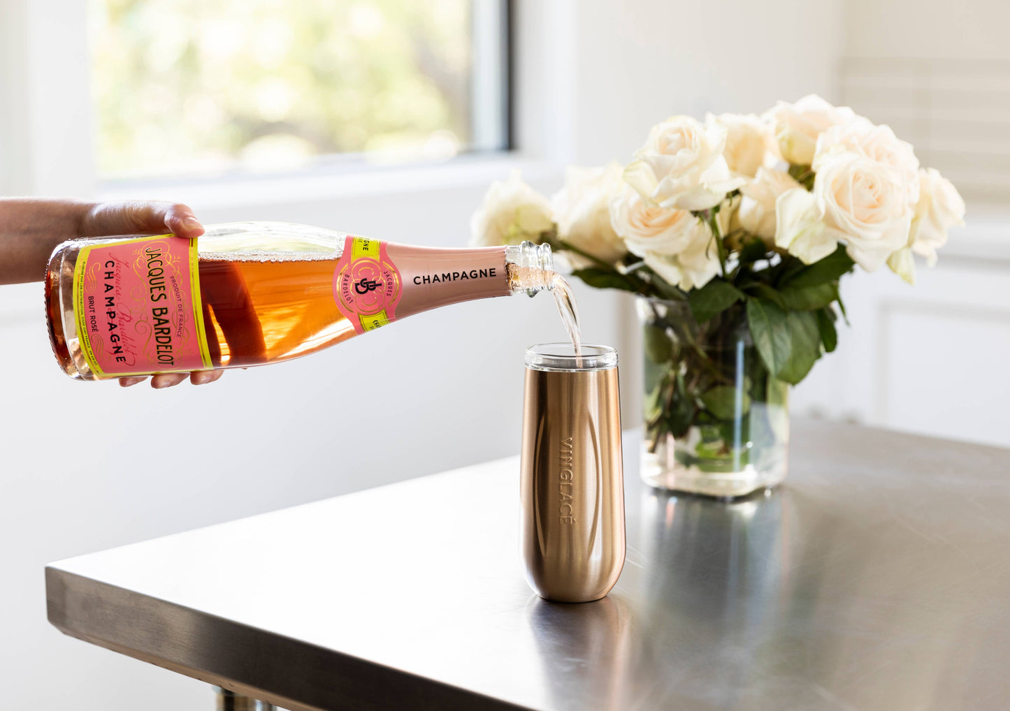 Copper Champagne Flute