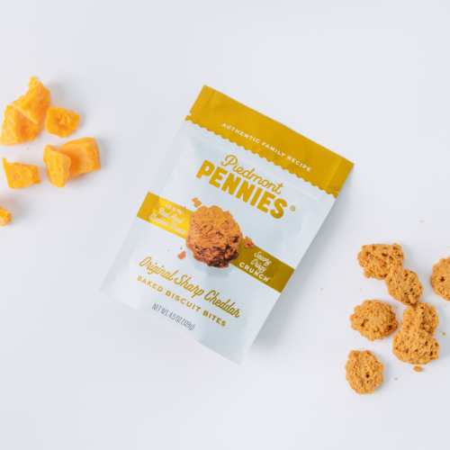 Piedmont Pennies - Gluten Free Original Sharp Cheddar Biscuit Bites