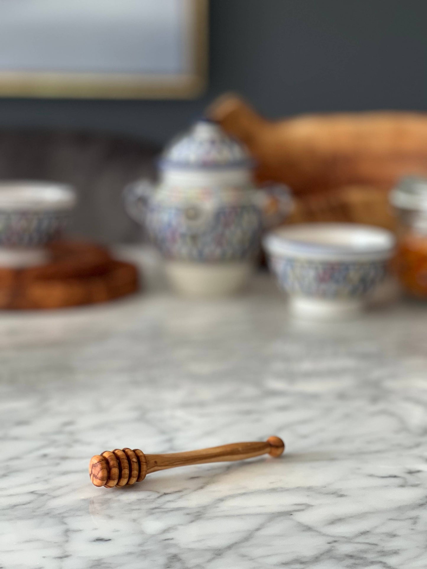 Olive Wood Honey Dipper
