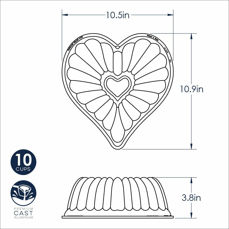 Elegant Heart Bundt